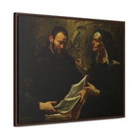Saint Augustine and Saint Monica, 17th Century Canvas Christian Gift