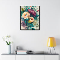 Floral Delight | Botanical Watercolor Canvas Print - Perfect Housewarming Gift | ecclesiastical-sewing