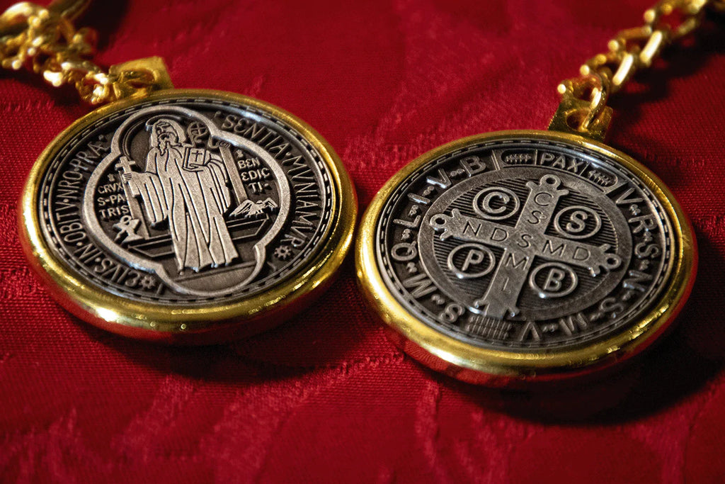 Saint Benedict Key Chain | Key Chain Pendent – Ecclesiastical Sewing