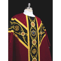 Lent Passion Chasuble in Scarlet and Black | Pastor Priest Chasuble | Ecclesiastical Sewing
