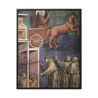 Vision of the Flaming Chariot by Giotto di Bondone Canvas Art | ecclesiastical-sewing