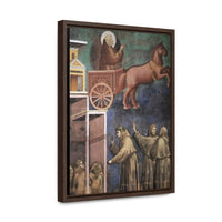 Premium canvas print: Vision of the Flaming Chariot by Giotto di Bondone | ecclesiastical-sewing