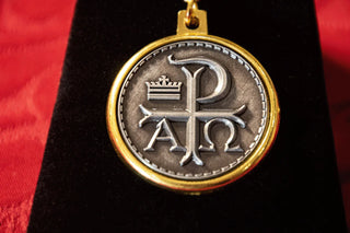 Crusaders Chain | Jerusalem Cross and Chi Rho Key Chain Pendent