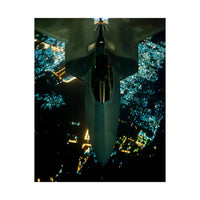 Dad's Birthday Gift | Nighttime Refueling - F-22 Raptor & KC-10 Extender Premium Man Cave Poster | ecclesiastical-sewing