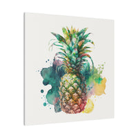 Elegant Pineapple Watercolor Canvas Print | Perfect for Any Occasion | ecclesiastical-sewing