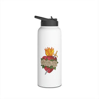 Immaculate Heart Of Marry Metal Water Bottle Christian Gift 