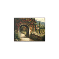 Tuscan Themed Canvas Print Walking Through The Tuscan Country Side