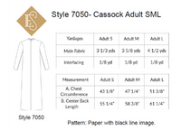 Cassock Sewing Pattern for Altar Server | Church Vestment Pattern