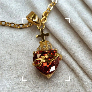 Royal Sacred Heart of Jesus Necklace