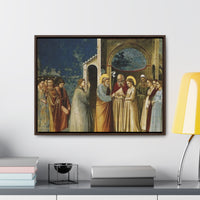 The Marriage of the Virgin Giotto di Bondone - c. 1305 - Premium Framed Wrapped Canvas| ecclesiastical-sewing