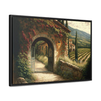 Tuscan Themed Canvas Print Walking Through The Tuscan Country Side
