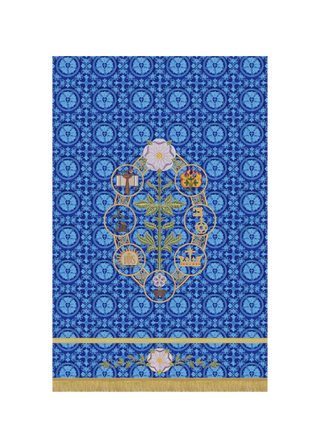 Advent Banner Antiphons Blue or Violet Advent Liturgical Banner