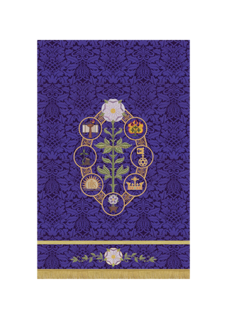 Advent Banner Antiphons Blue or Violet Advent Liturgical Banner