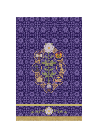 Advent Banner Antiphons Blue or Violet Advent Liturgical Banner