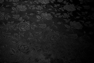 black rose brocade fabric satin finish polyester Chasuble stole