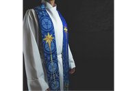 City of David Clergy Stole (Handmade) | Pastoral, Priest, or Deacon Stoles