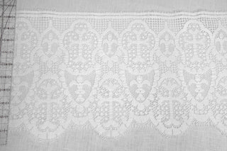 Cluny Style Lace with Cross and Fleur de Lis | Altar Lace Edging