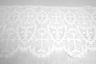 Cluny Style Lace with Cross and Fleur de Lis | Altar Lace Edging