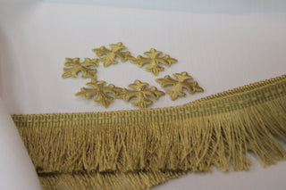 Beginners Vestment Kit Confessional Stole Cross and Fringe Bundle