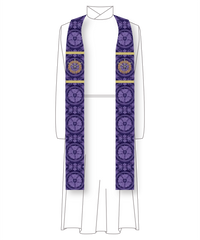 Crown of Thorns Purple Lent Stole | Ecclesiastical Sewing