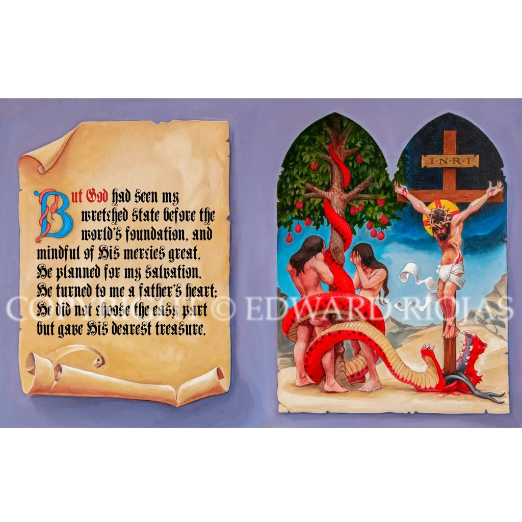 Ed Riojas Cross DEAR CHRISTIANS SALVATION SPREAD| Edward Riojas Christian Art ...