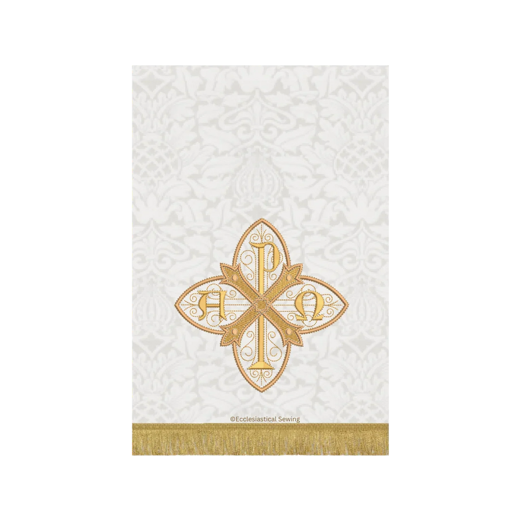 White Chi Rho Dayspring Pulpit Fall | Christmas Easter Pulpit Hanging ...