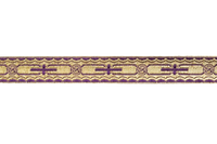 Ecclesia Lurex Braid 1" Church Notion For Church Vestments-Violet