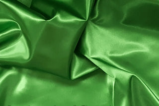 Eminence polyester satin bridal fabric drape and sheen detail