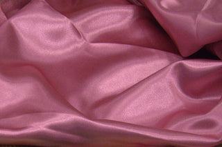 Eminence polyester satin fabric drape and sheen detail
