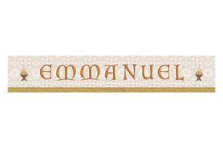 Emmanuel Superfrontal Altar Frontal Christmas Altar Hanging Decoration 