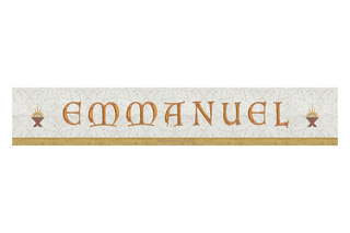 Emmanuel Superfrontal Altar Frontal Christmas Altar Hanging Decoration 