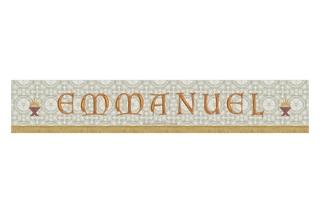 Emmanuel Superfrontal Altar Frontal Christmas Altar Hanging Decoration 