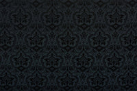 Evesham Silk Damask Liturgical Fabric | Black Silk Damask Sewing Fabric - Ecclesiastical Sewing