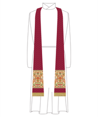 Exeter Tapestry Clergy Stole for Pastors or Priests | Ecclesiastical Sewing