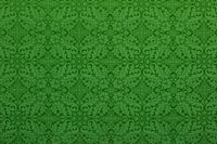 Florence Church Fabric | Brocade Fabric Green