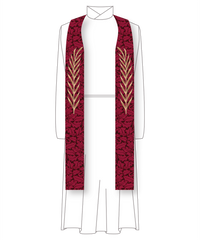 Violet Pastor or Priest Palm Stole | Gloria Advent or Lent Collection