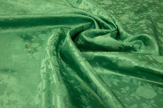 green liturgical rose brocade fabric altar paraments material
