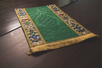 Green Silk Damaks Pulpit Lectern Fall | Green Tapestry Accent Fall