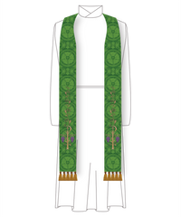 Clergy Stole for Trinity and Ordinary Times | Priest and Pastor Stoles