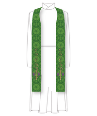 Clergy Stole for Trinity and Ordinary Times | Priest and Pastor Stoles