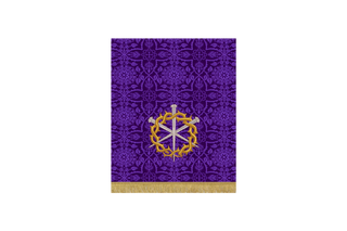 Lent Pulpit Fall – Crown of Thorns with Three Nails | Violet Brocade