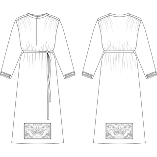 Traditional Alb Priest Sewing Pattern Church Vestment | Vintage Linen Alb