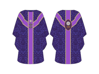 Manger Oval Chasuble Great O'Antiphon Collection | Chasubles for Advent