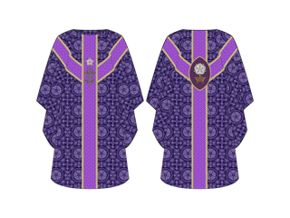 Manger Oval Chasuble Great O'Antiphon Collection | Chasubles for Advent