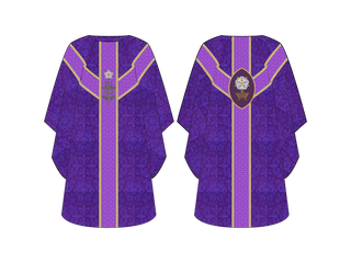 Manger Oval Chasuble Great O'Antiphon Collection | Chasubles for Advent