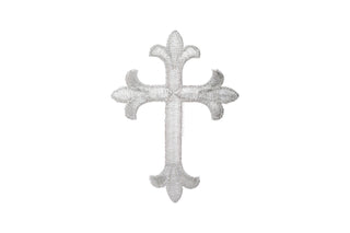 Metallic Cross Appliques with Iron On Backing