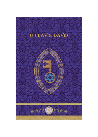 Advent Banner O Clavis David Blue or Violet Advent Banner