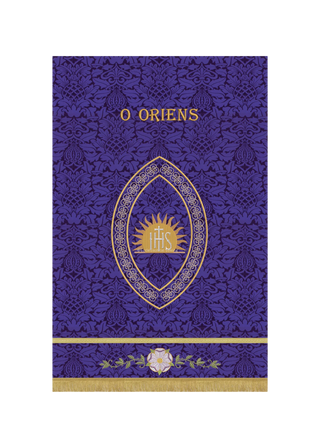 Advent Banner O Oriens Blue or Violet Advent Banner
