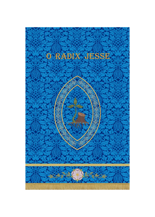 Advent Banner O Radix Jesse  Blue or Violet Advent Banner