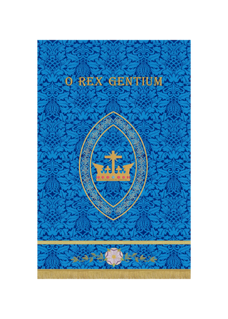 Advent Banner O Rex Gentium  Blue or Violet Advent Banner